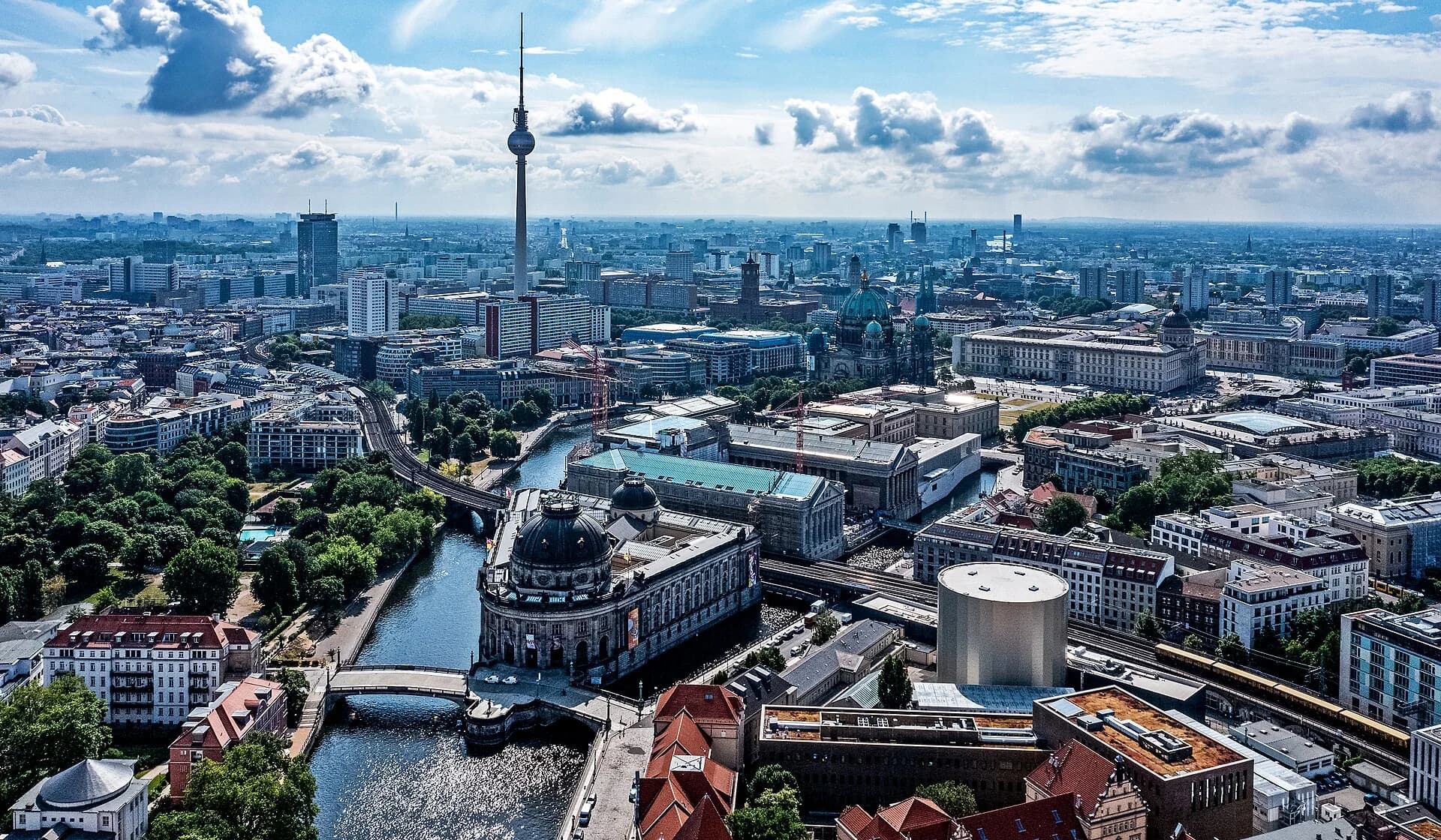 Museum Island and the river in Berlin